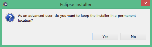 Eclipse Installer解压提示