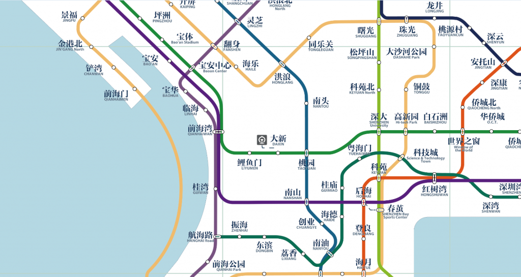 深圳地铁远期规划20条线路图首发