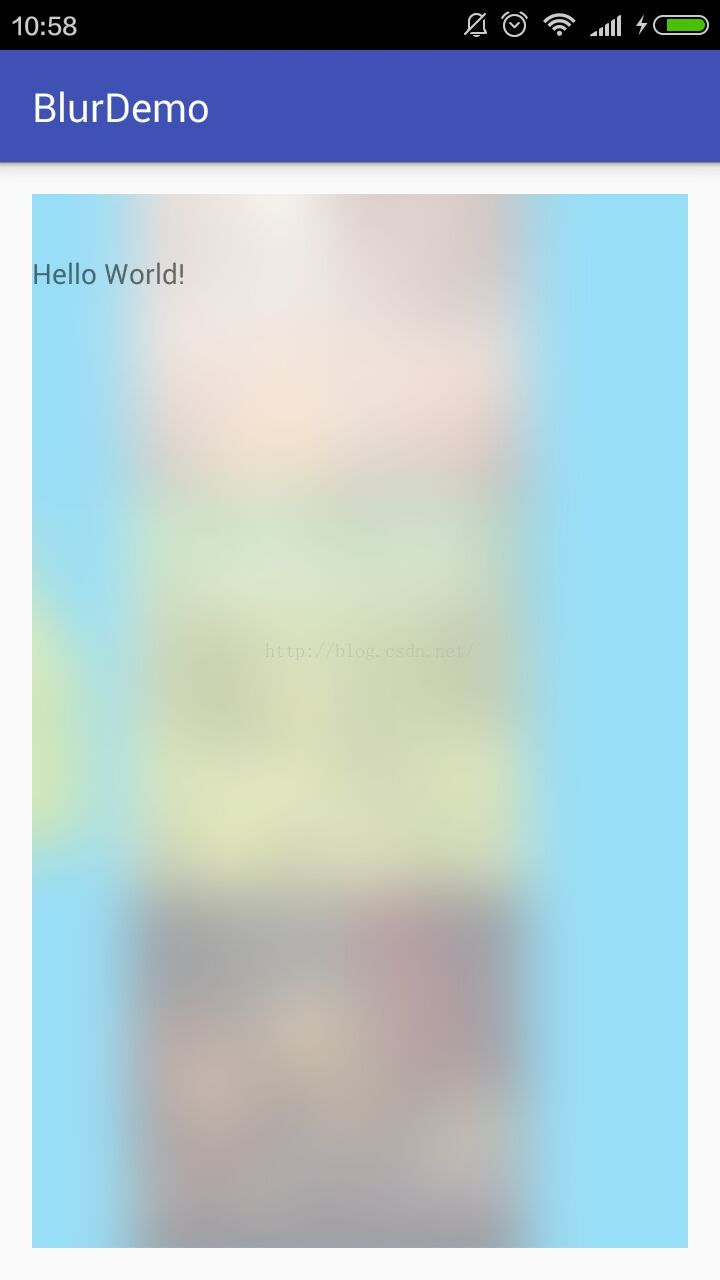 如何在Android中实现局部模糊效果？