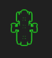 图中间绿点是图片alpha值原因导致