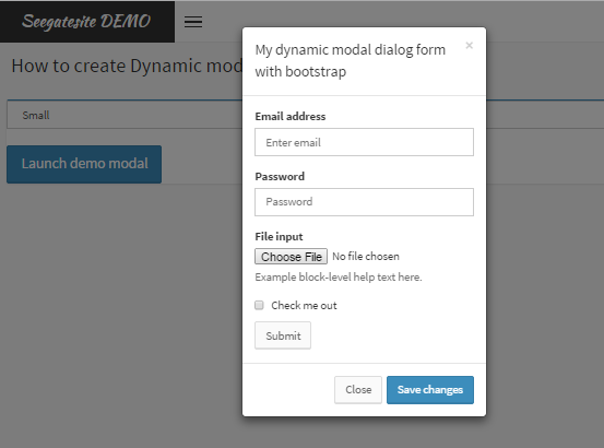 Create Dynamic Modal Dialog Form In Adminlte Bootstrap Template My