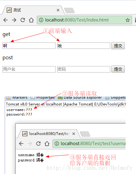 get方式测试过程