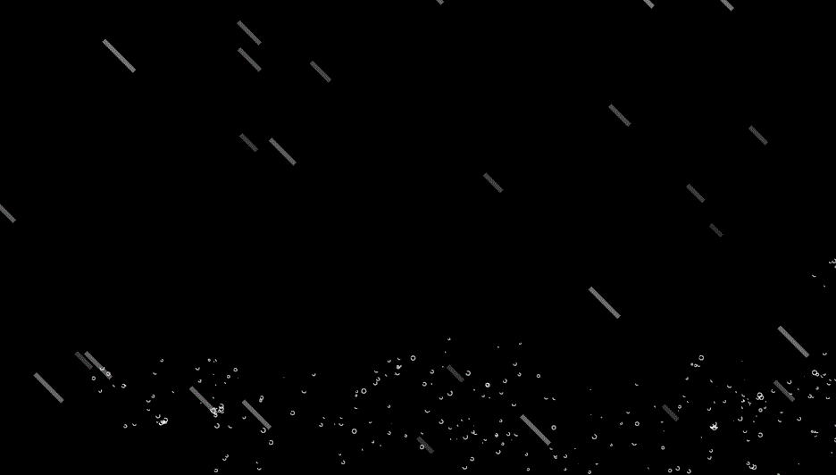 canvas实现漂亮的下雨效果
