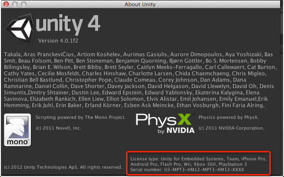 UNITY3D MAC版本号破解