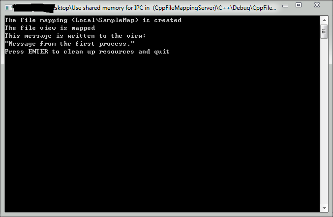 
			
				C++使用共享内存实现进程间通信			