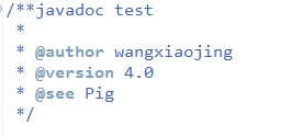 javadoc和各种tag使用 - 小镜子~ - 菜园子
