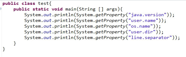 JAVA System.getProperty()和System.getProperties() - 小镜子~ - 菜园子