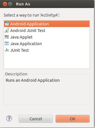 Android开发笔记：运行程序