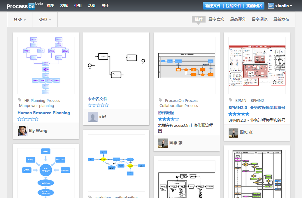在线流程图设计网站 processon 分析