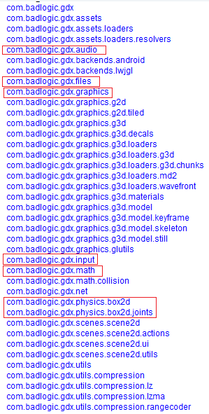 Android LibGDX游戏引擎开发教程】第04期：各个模块的详细介绍_ 
