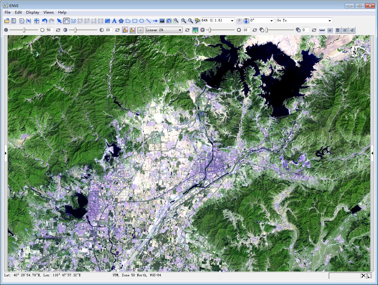 landsat 卫星波段组合以及envi下的展示