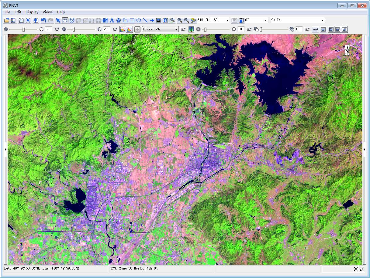 landsat 卫星波段组合以及envi下的展示