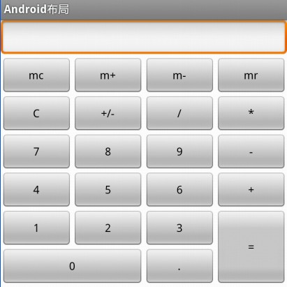 Android系统五大布局详解Layout