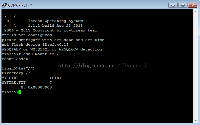 RTT下spi flash+elm fat文件系统移植小记