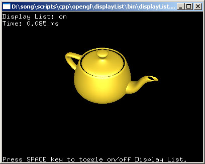 OpenGL 显示列表