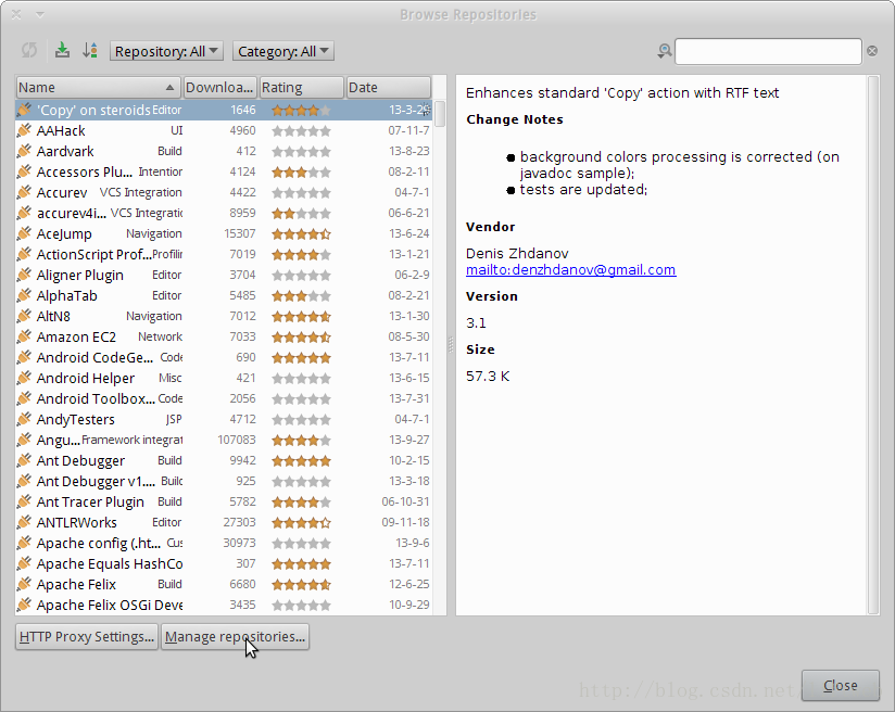 Intellij Browse Repositories