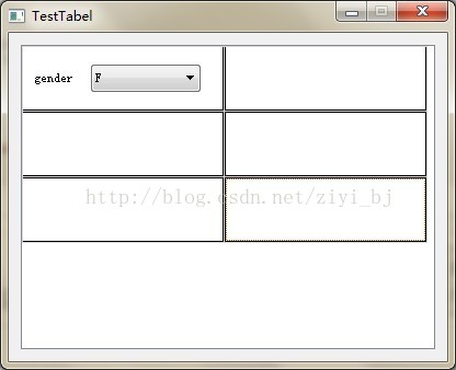 QTableWidget设置网格线粗细 单元格中添加控件并居中