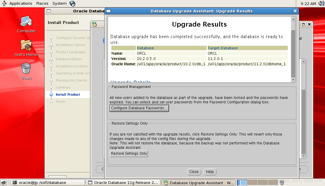 【Oracle】ORACLE10.2.0.1升级ORACLE11G