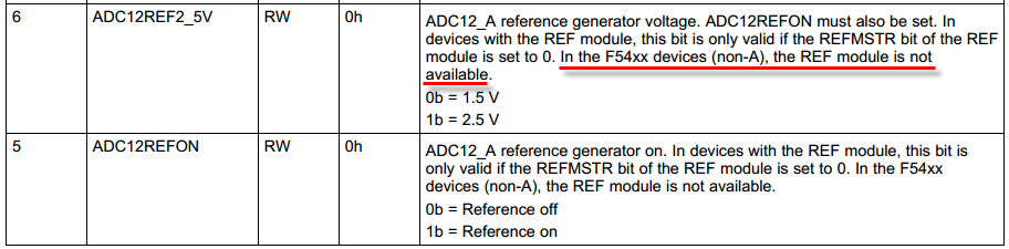 MSP430F5438 ADC12学习笔记
