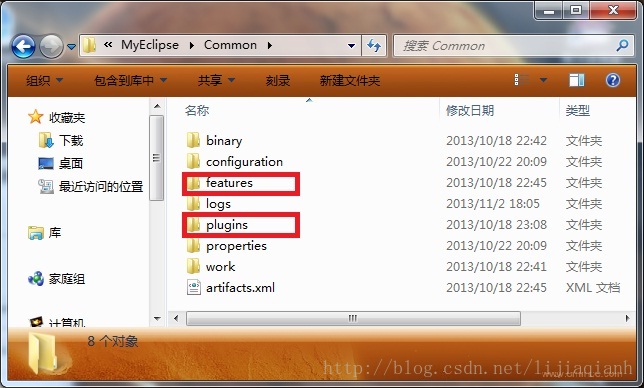 eclipse插件安装目录示意图