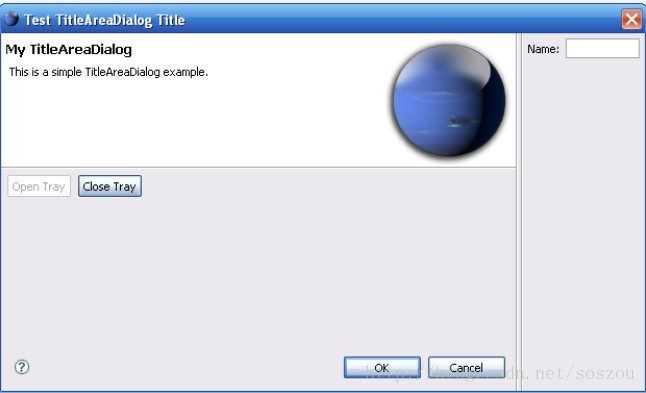 SWT/Jface TitleAreaDialog/TrayDialog 使用