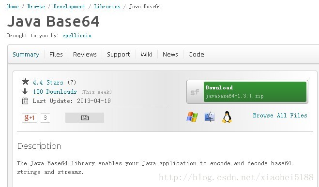 
			
				一个java的base64开源库（javabase64-1.3.1）			