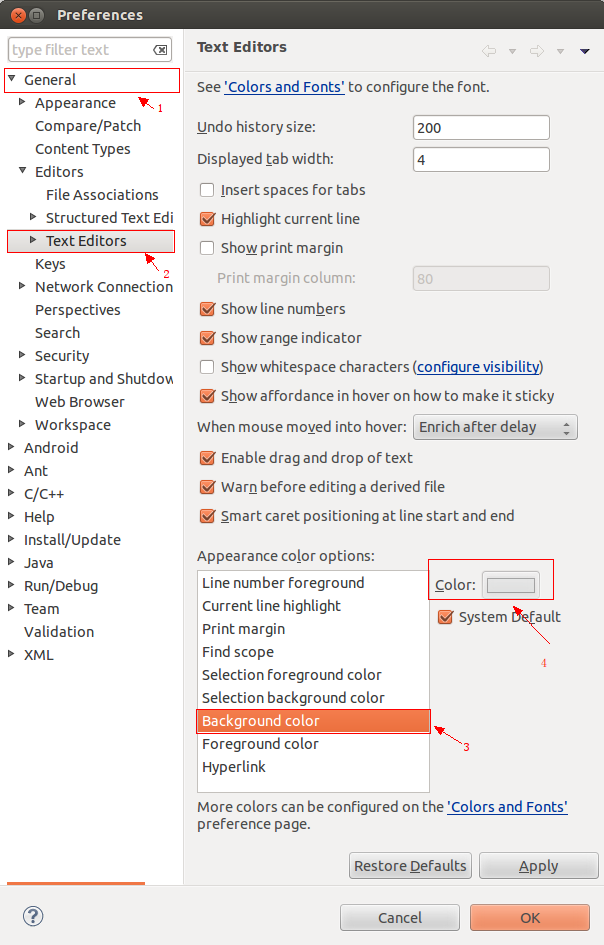 Ubuntu12.04如何修改窗口背景色为眼睛保护色来保护眼睛，强力推荐！！_ 
