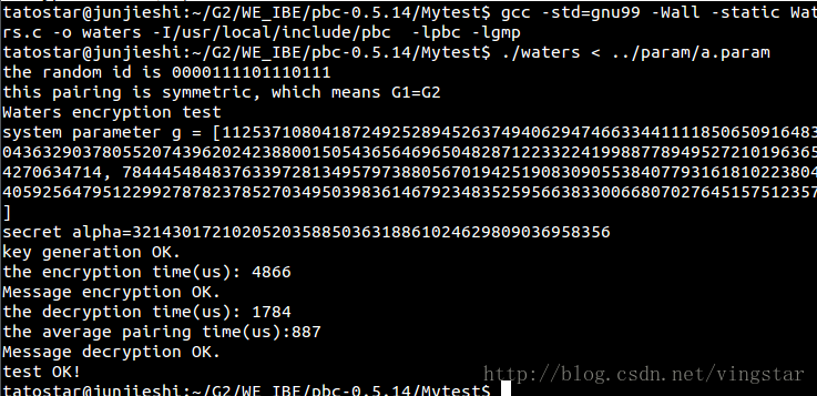 fast pairing based crypto library in c