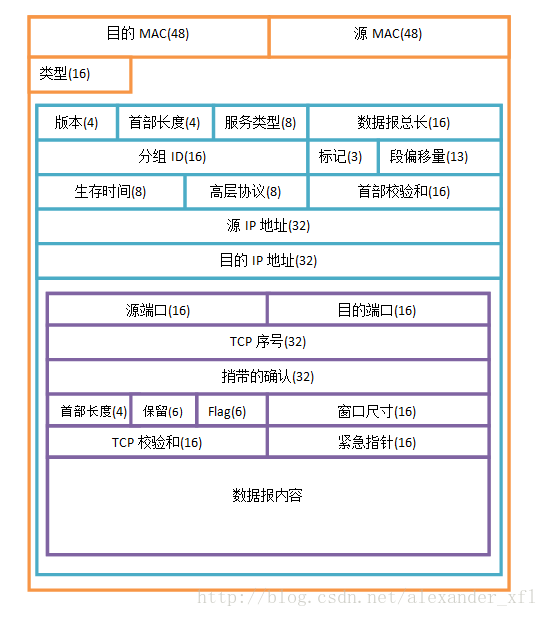 [计算机网络-1] TCP/IP数据包格式详解-包括数据链路层的头部_数据包的几个头 tcp mac-CSDN博客