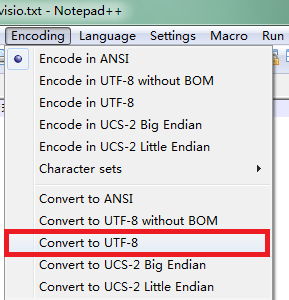 notepad++ 编码转换「终于解决」