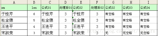 去掉名字后的空格