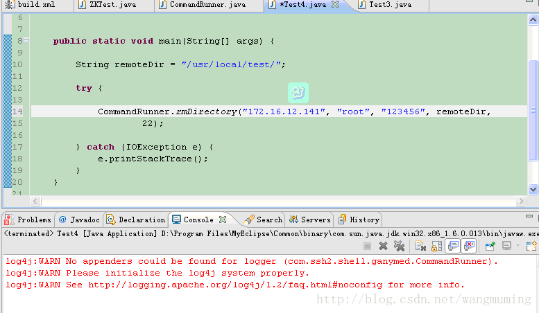 Ganymed SSH-2 for Java系列5之删除远程服务器上的目录