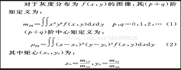 图像分割工作总结（六）opencv的轮廓矩