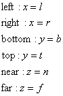 透视投影变换矩阵推导_矩阵的投影