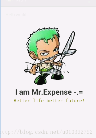 Android APP ---Mr Expense 之 启动界面