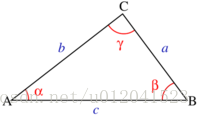 OpenCV:已知三角形的两边 求夹角的问题(余弦定理)