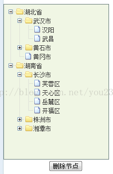 zTree实现删除树节点