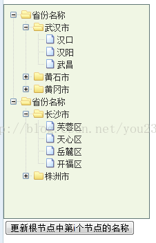 zTree实现更新根节点中第i个节点的名称