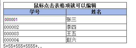 蜗牛—JQuery学习之编辑文本框