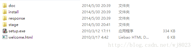 计算机生成了可选文字:O〕O〕KK山doc湘in,tall湘re,pon,e湘stage邑，etup.exe圃weICome．卜tml2014/5/3020:392014/5/3020:392014/5/3020:392014/5/3020:412010/3/1217:112010/3/174:42文件夹文件夹文件夹文件哭应用程序L;ebaoHTMLD…3346