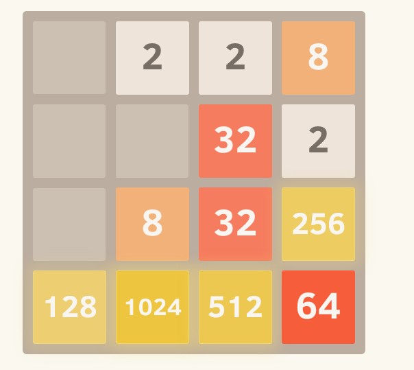 4096！——化简的2048游戏[通俗易懂]