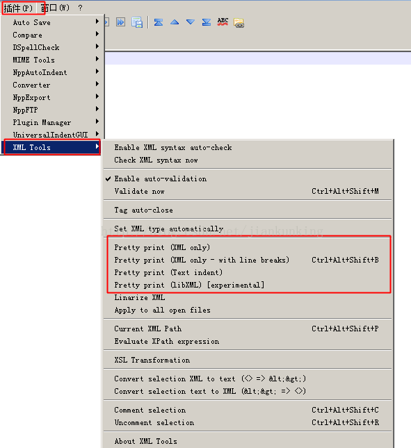 Notepad 格式化xml 衣舞晨风 程序员资料 Notepad 格式化xml文件 程序员资料