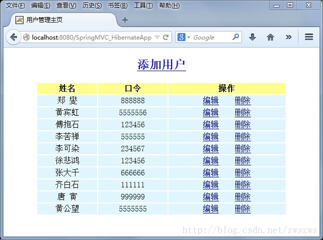 第二十六天 蛰伏的Hibernate遇到春日的暖阳 —Spring MVC 集成Hibernate使用（一）