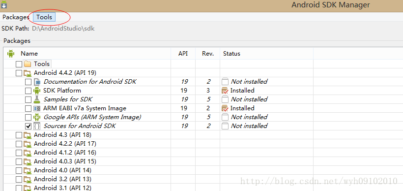 SDK Build Tools revision (19.0.3) is too low for project Min