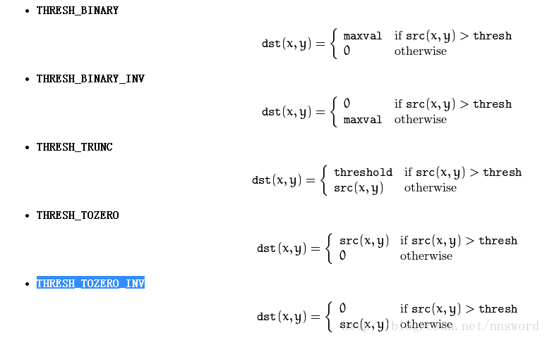 OpenCV学习笔记（16）图像的二值化