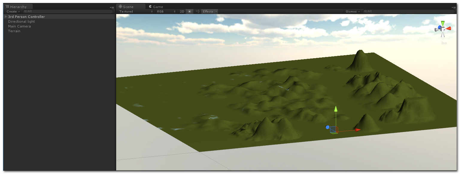 【Unity 3D 游戏开发】Unity3D 入门 - 工作区域介绍 与 入门示例