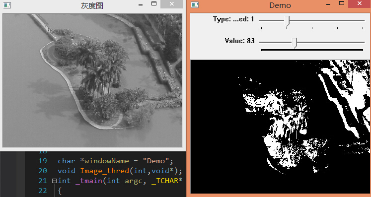 opencv-阈值处理