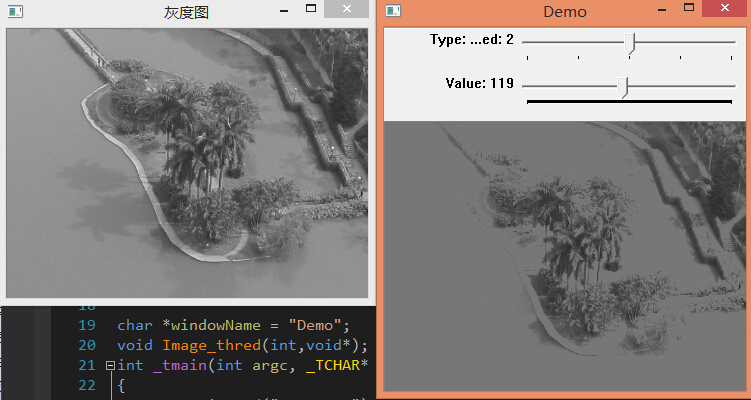 opencv-阈值处理