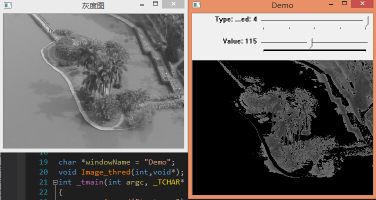 opencv-阈值处理