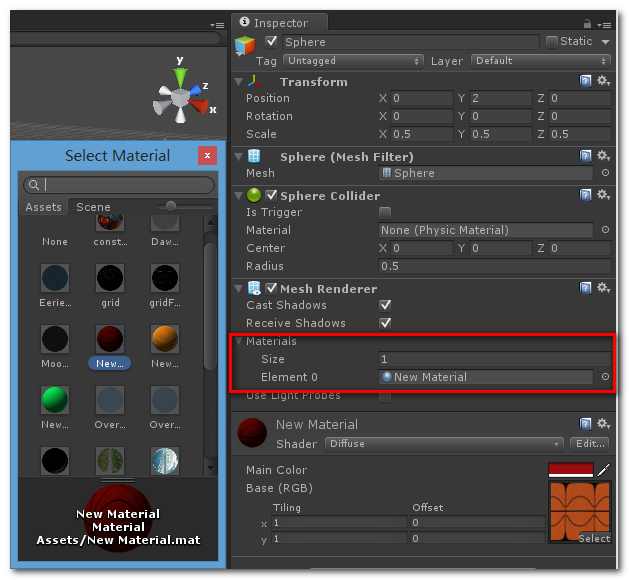 【Unity 3D 游戏开发】Unity3D 入门 - 工作区域介绍 与 入门示例